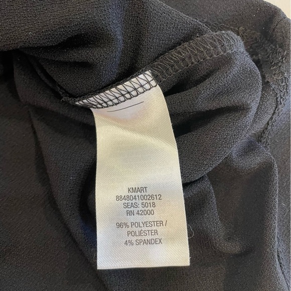 Jaclyn Smith Black top with cut-out arms with ties Size Large - Picture 8 of 9